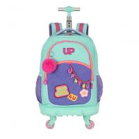 Mochilete Com Carrinho Turquesa - Unico Verde - 1
