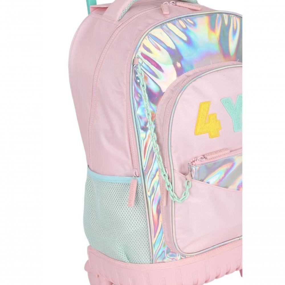 Mochilete Com Carrinho Rosa - Unico Rosa - 5