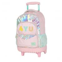 Mochilete Com Carrinho Rosa - Unico Rosa - 3