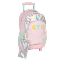 Mochilete Com Carrinho Rosa - Unico Rosa - 10