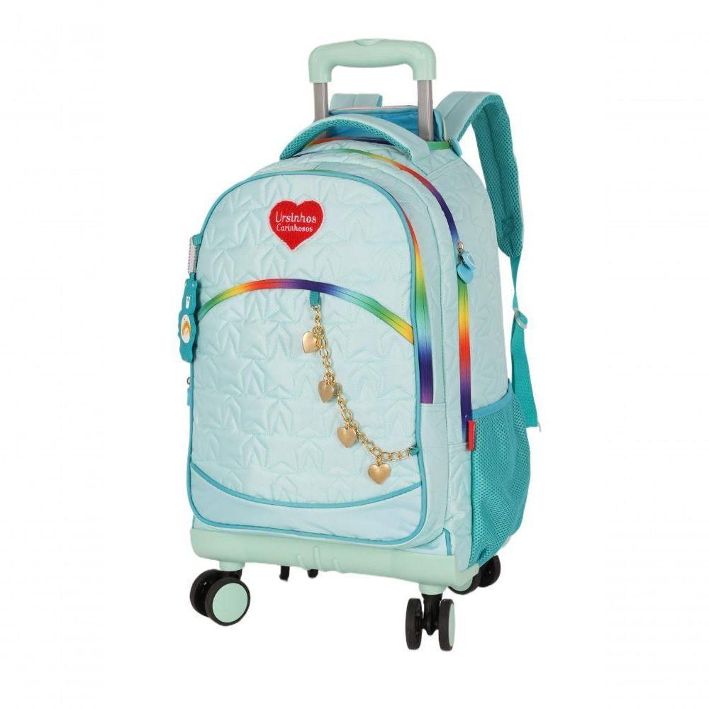 Mochilete Com Carrinho Turquesa - Unico Verde - 4