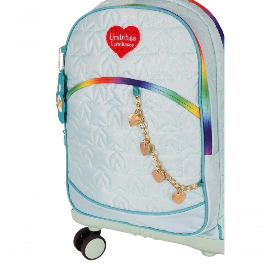 Mochilete Com Carrinho Turquesa - Unico Verde - 5