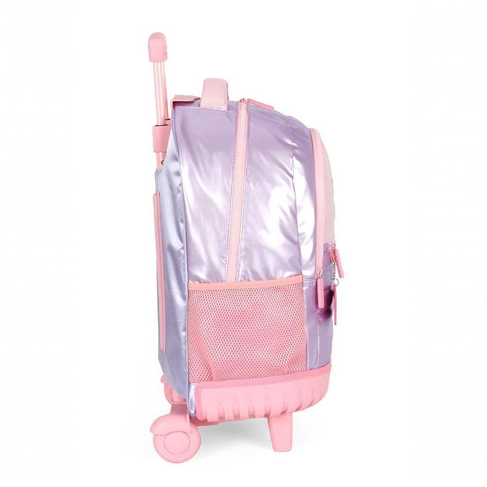 Mochilete Com Carrinho Rosa - Unico Rosa - 5