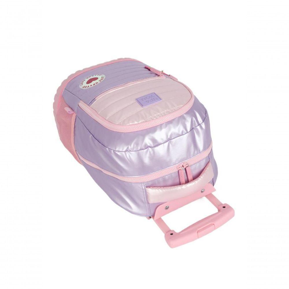 Mochilete Com Carrinho Rosa - Unico Rosa - 9