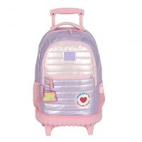 Mochilete Com Carrinho Rosa - Unico Rosa - 1