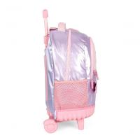 Mochilete Com Carrinho Rosa - Unico Rosa - 5