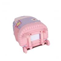 Mochilete Com Carrinho Rosa - Unico Rosa - 7