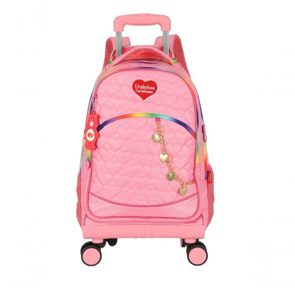 Mochilete Com Carrinho Rosa - Unico Rosa - 1