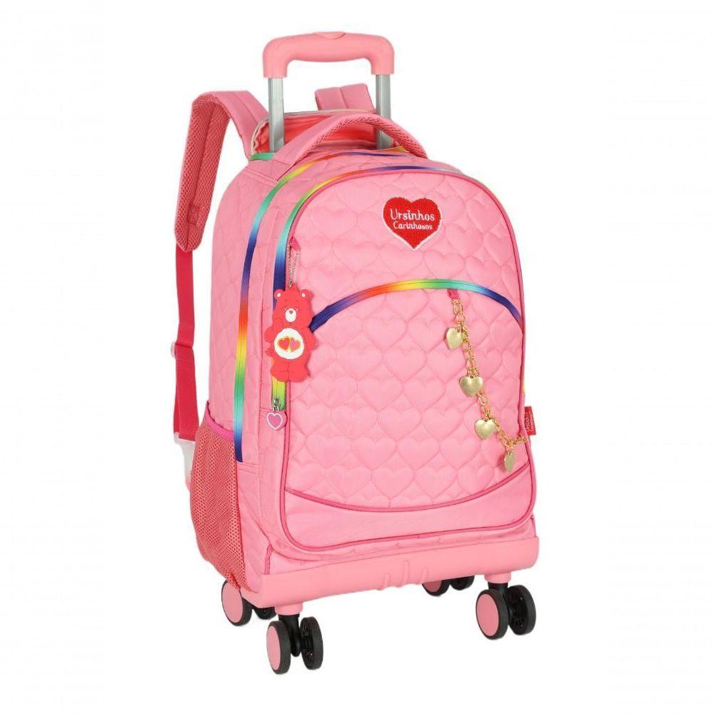 Mochilete Com Carrinho Rosa - Unico Rosa - 2