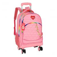 Mochilete Com Carrinho Rosa - Unico Rosa - 2