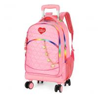 Mochilete Com Carrinho Rosa - Unico Rosa - 3