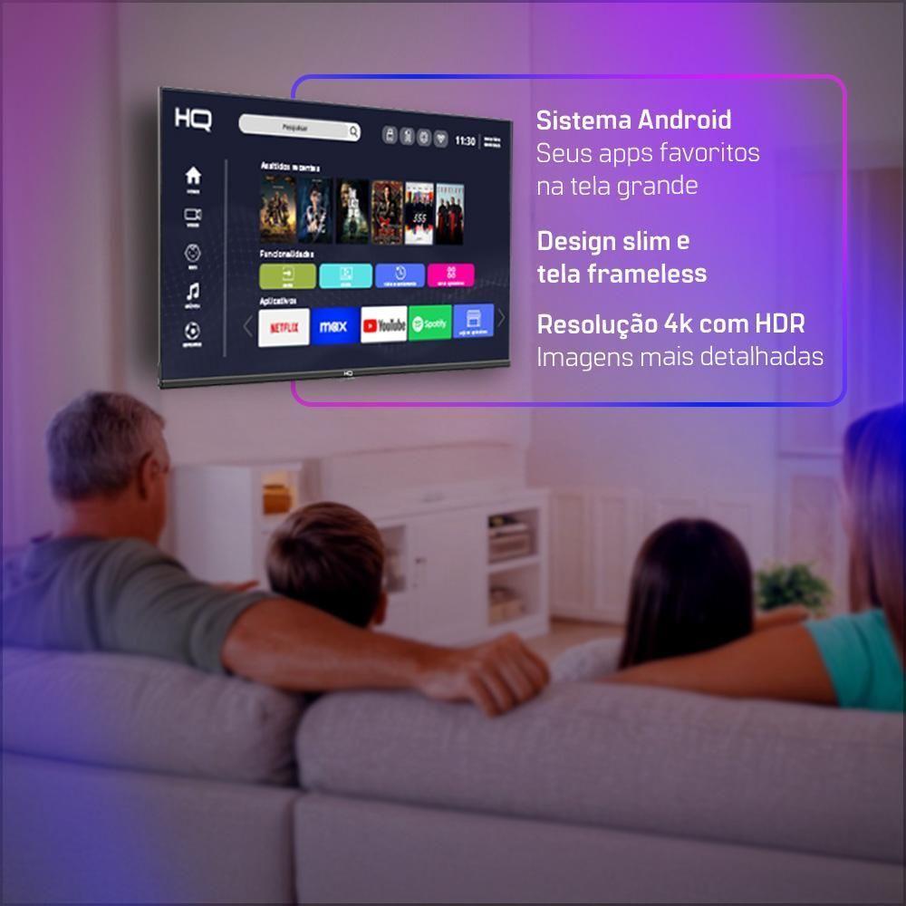 Smart Tv Hq 60 4k Tela Sem Bordas Design Slim Hqs60nkhm - 4