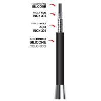 Torneira Mesa Bica Flexível Lorenflex Black 1177 B27