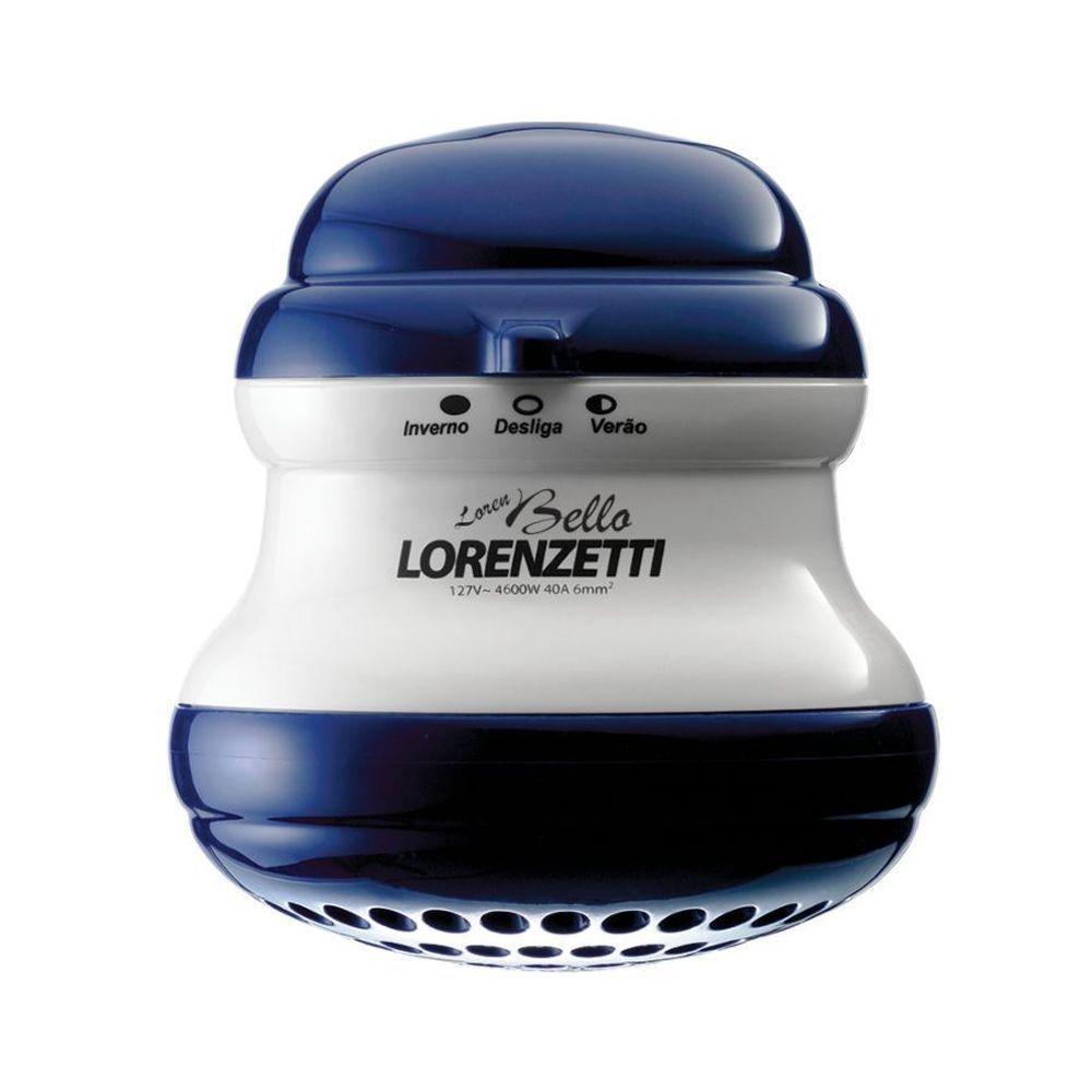 Chuveiro Loren Bello Ultra Com Cano Lorenzetti Azul 6800w 220V - 2