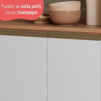 Balcão De Cozinha Com Tampo Para Cooktop E 2 Portas 80cm Multimóveis Cr20396 Freijó-branco
