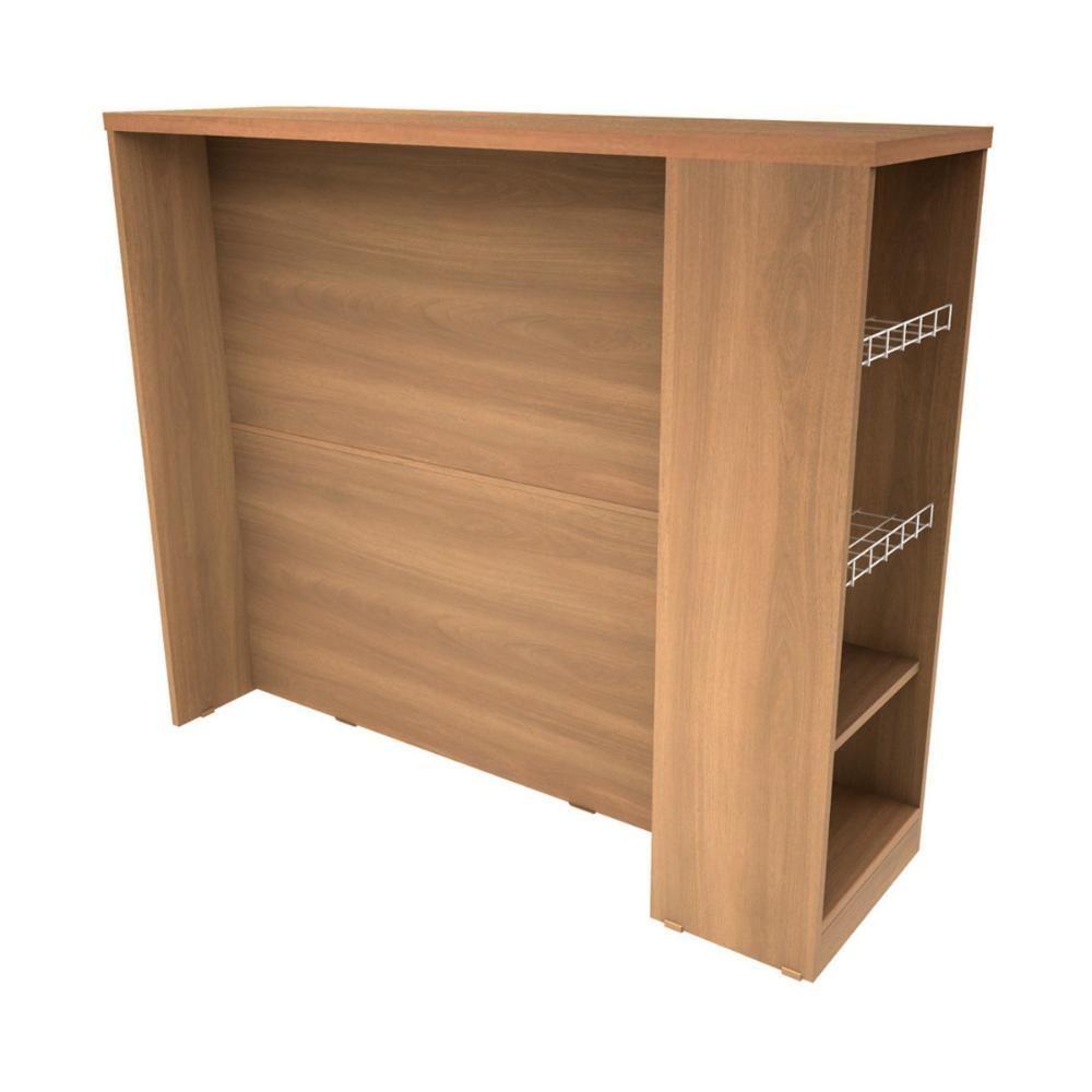 Bancada Balcão De Cozinha Com Fruteiras Laterais 120cm Multimóveis Cr20374 Freijó - 2