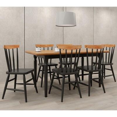 Conjunto Sala De Jantar Com Mesa E 6 Cadeiras Multimóveis Cr50118 Branco-natural