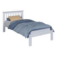 Cama De Solteiro De Madeira Maciça Para Colchão 88x188cm Multimóveis Cr35274 Branco - 2