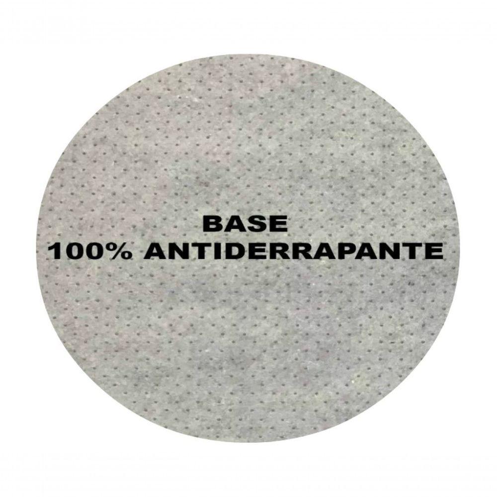 Tapete Sala Redondo 1,50 M Macio Antiderente Vermelho - 3