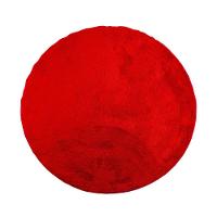 Tapete Sala Redondo 1,50 M Macio Antiderente Vermelho