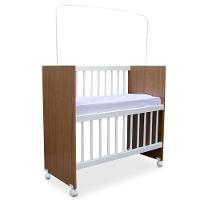 Mini Berço Moisés Alegria Branco Amadeirado Com Colchão - Veronez - 3