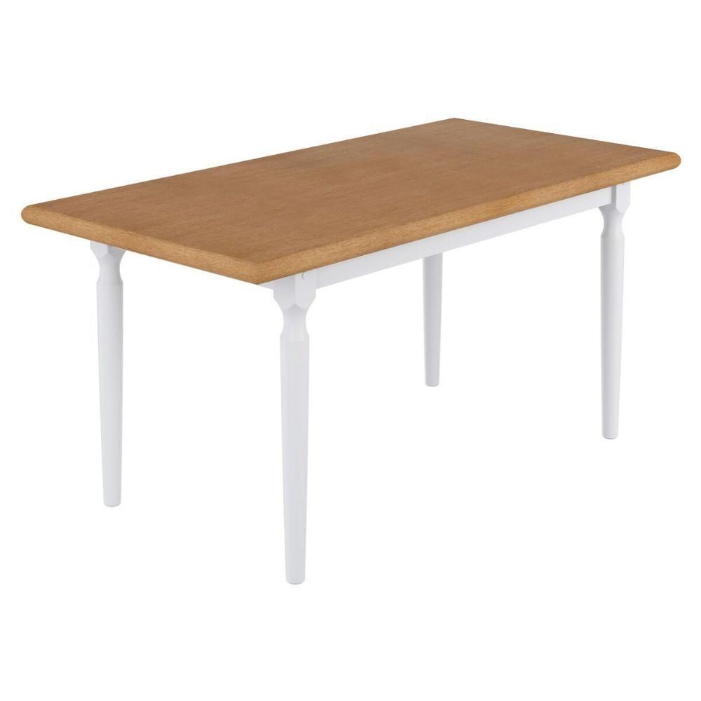 Mesa De Jantar Retangular 6 Lugares 160cm Multimóveis Cr50111 Branco-natural - 1