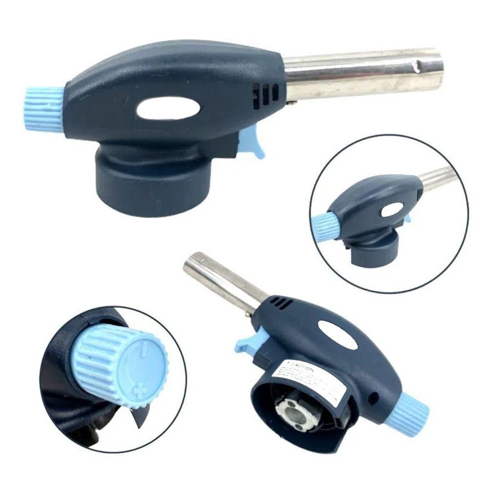 Maçarico Culinário Gás Multiuso Portátil Profissional Gourmet Controle Manual Regulagem Da Chama - 7