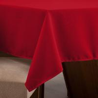 Toalha De Mesa Basic 1 Peça 3,00m X 1,40m 10 Lugares Tecido Oxford 100% Poliéster - Vermelho
