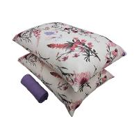 Jogo De Cama King Portallar Malha 100% Algodão Londres 3 Peças Violeta - 2