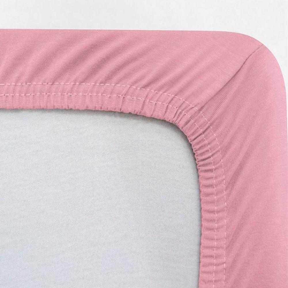 Jogo De Cama Buettner Queen Malha 100% Algodao Liso 3 Peças Image Rose - 3