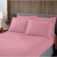 Jogo De Cama Buettner Queen Malha 100% Algodao Liso 3 Peças Image Rose - 2