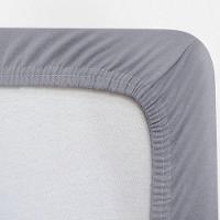 Jogo De Cama Buettner Solteiro King Malha 100% Algodão Liso 2 Peças Image Cinza - 3