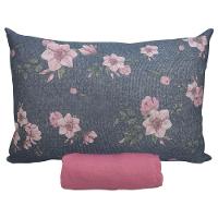 Jogo De Cama Solteiro Portallar Malha 100% Algodão Sevilha 2 Peças Rosa - 1