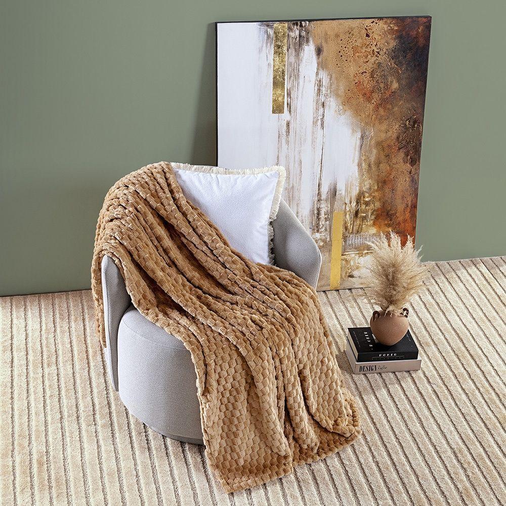 Cobertor Marshmallow Queen 01 Peça - Caramelo - 3