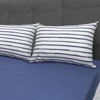 Jogo De Cama Portallar King Malha 100% Algodão Premiun Classic Paula 3 Peças Azul - 5