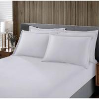 Jogo De Cama Buettner Queen Malha 100% Algodao Liso 3 Peças Image Branco - 2