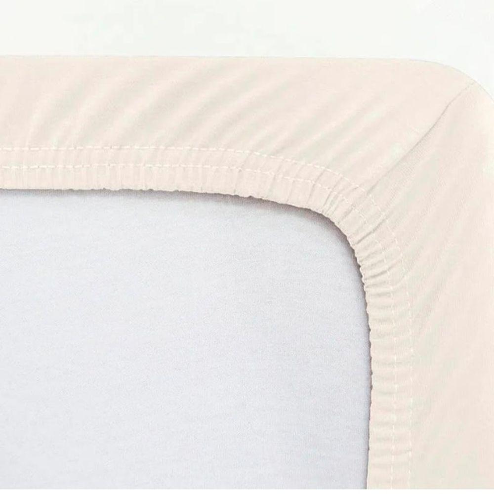 Jogo De Cama Buettner Queen Malha 100% Algodao Liso 3 Peças Image Perola - 2