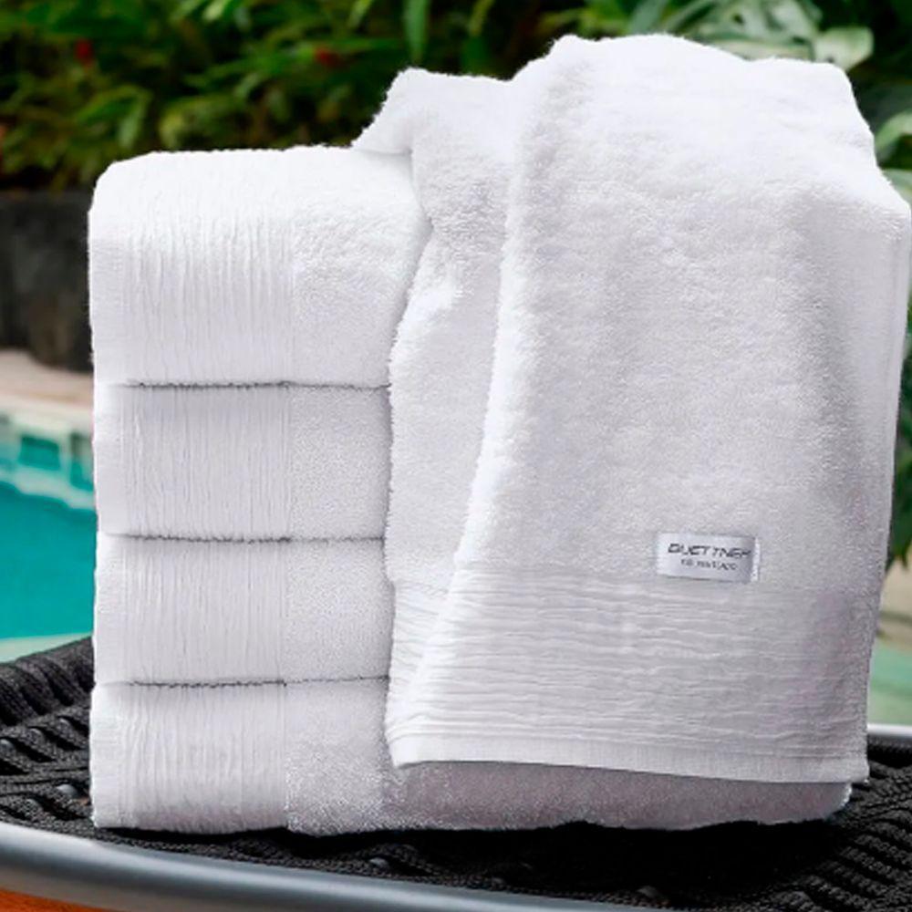 Toalha Rosto Buettner Nobre 100% Algodão Fio Penteado Everest 50cm X 80cm Branco - 3