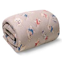 Edredom Buettner Solteiro Malha 100% Algodão Basic Estampado Dogs 150mx220m Cinza - 1