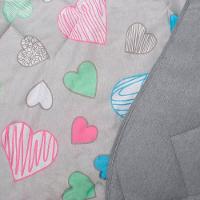 Edredom Buettner Solteiro Malha 100% Algodão Basic Estampado Amores 150mx220m Cinza - 2