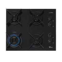 Cooktop A Gás Fischer 4 Bocas Fit Line Trempe Iron Preto Bivolt
