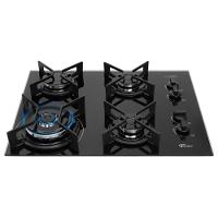 Cooktop A Gás Fischer 4 Bocas Fit Line Tripla Chama Trempe Iron Bivolt - 3