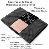 Escorredor De Copos Buettner Microfibra 80% Poliéster-20% Poliamida Cooking Favos 23cm X 48cm Cinza - 3