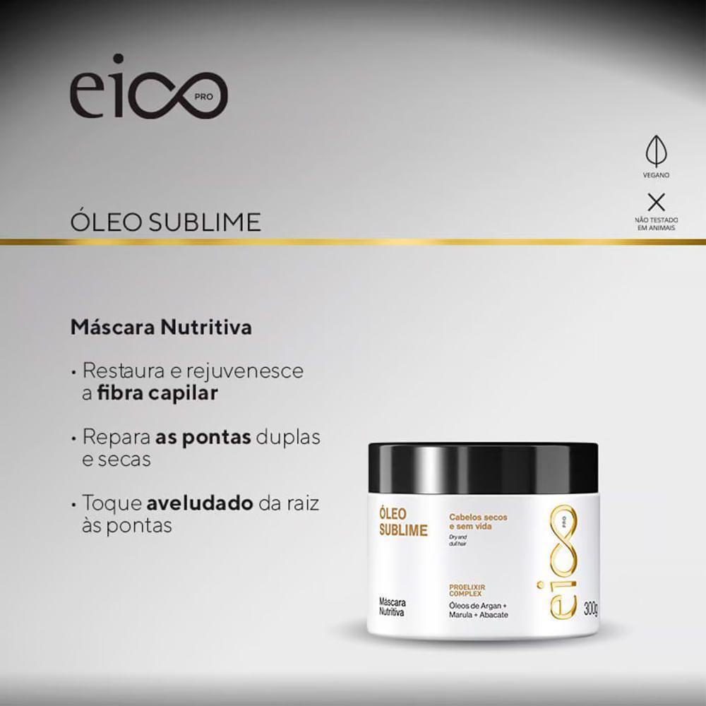 Eico Pro óleo Sublime - Máscara Nutritiva 300g - 3