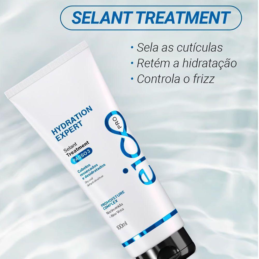 Kit Eico Pro Hydration System - Shampoo 100ml + Cond. 100ml + Mas. Líquida 100ml + Protetor Térmico 100ml - 5