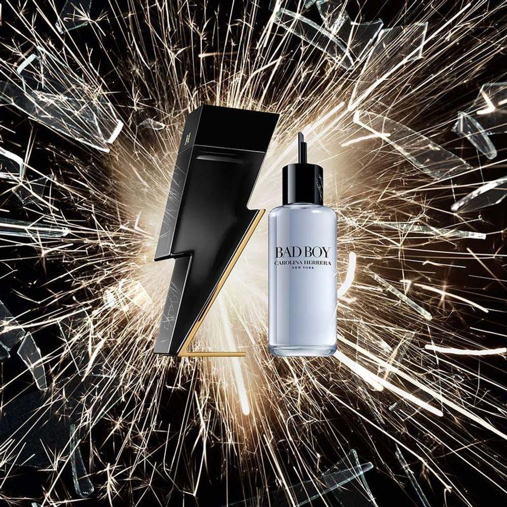 Carolina Herrera Bad Boy Eau De Toilette Refil - Perfume Masculino 200ml Carolina Herrera Bad Boy Eau De Toilette Refil - Perfume Masculino 200ml - 6