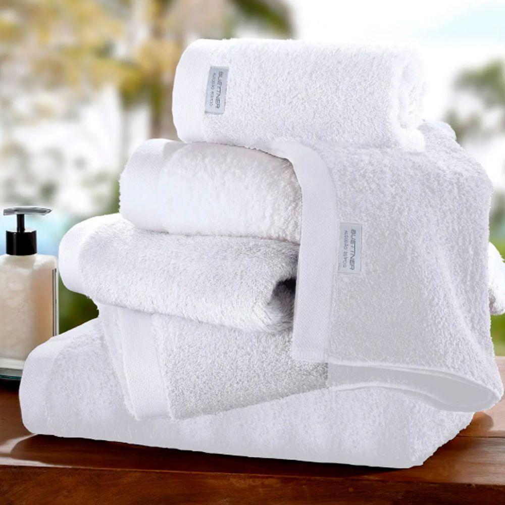 Jogo De Toalha Buettner Murano 5 Peças Algodão Egípcio Nobre Branco - 2