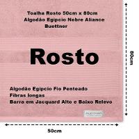 Jogo De Toalha Buettner Algodão Egípcio Nobre 5 Peças Aliance Dusty Rose E Branco - 10