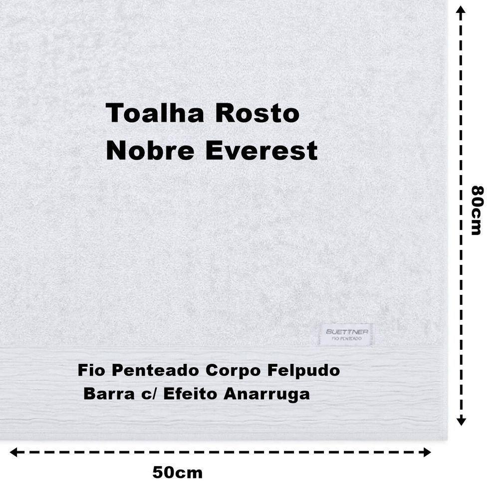 Jogo De Toalha Buettner Everest Nobre 100% Algodão Fio Penteado 5 Peças Branco E âmbar - 5