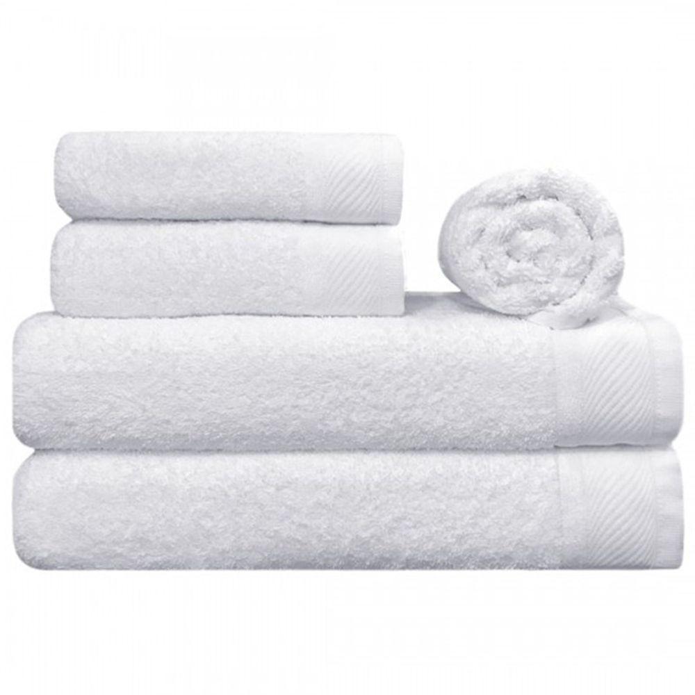 Jogo De Toalhas Lmpeter Eleganz Branco (02 Banho + 02 Rosto + 01 Piso) - 1